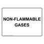 Non-Flammable Gases Sign NHE-33537