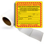 Hazardous Material Roll Label LDRE-15013_YLW