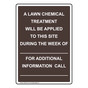 Portrait A Lawn Chemical Treatment Will Be Applied Sign NHEP-27341