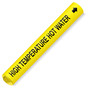 Coiled Black-on-Yellow High Temperature Hot Water Pipe Marker CS420410