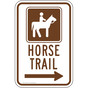 Horse Trail Right Arrow Sign for Recreation PKE-17828