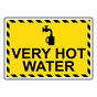 Very Hot Water Sign With Symbol NHE-31785