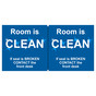 Blue Room Is Clean If Seal Is Broken Label CS839413
