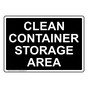 Clean Container Storage Area Sign NHE-27614