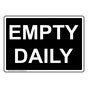 Empty Daily Sign NHE-27631