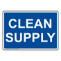 Clean Supply Sign NHE-30530
