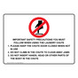 Important Safety Precautions Sign With Symbol NHE-30612