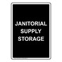 Portrait Janitorial Supply Storage Sign NHEP-30556