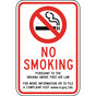 Indiana No Smoking Smoke Free Air Law Sign NHE-17367-Indiana