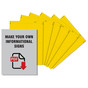 Yellow EZMake Blank Label Media CS290648