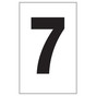Reflective Black-on-Silver Number 7 Aluminum Plate CS479700