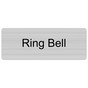 Silver Engraved Ring Bell Sign