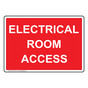 Electrical Room Access Sign NHE-27070