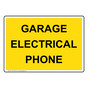 Garage Electrical Phone Sign NHE-27078