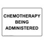 Chemotherapy Being Administered Sign NHE-27560