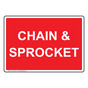 Chain And Sprocket Sign NHE-27602