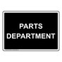 Parts Department Sign NHE-27638