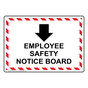 Employee Safety Notice Board Sign With Symbol NHE-29153