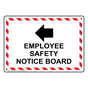 Employee Safety Notice Board Sign With Symbol NHE-29154