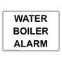 Water Boiler Alarm Sign NHE-31924
