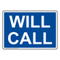 Will Call Sign NHE-32144