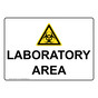 Laboratory Area Sign With Symbol NHE-32177