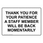 Thank You For Your Patience A Staff Member Will Sign NHE-32203