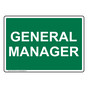 General Manager Sign NHE-32379
