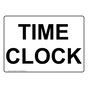 Time Clock Sign NHE-32488