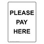 Portrait Please Pay Here Sign NHEP-15687