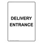 Portrait Delivery Entrance Sign NHEP-16598