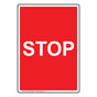 Portrait Stop Sign NHEP-19656_RED