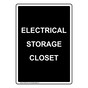 Portrait Electrical Storage Closet Sign NHEP-27071