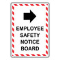 Portrait Employee Safety Notice Board Sign With Symbol NHEP-29155