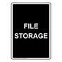 Portrait File Storage Sign NHEP-32374