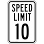 Speed Limit 10 Sign SPEED-10