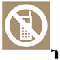 No Cell Phone Use Symbol Stencil With Symbol NHE-19027