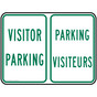 Visitor Parking Bilingual Sign PKI-22540-FRENCH