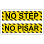 English + Spanish NO STEP Sign NHI-6449-SPANISH