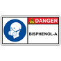 ISO Bisphenol-A Respirator PPE Sign IDE-37198