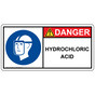 ISO Hydrochloric Acid PPE - General Sign IDE-50206