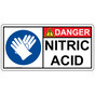 ISO Nitric Acid PPE - Gloves Sign IDE-50751