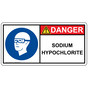 ISO Sodium Hypochlorite PPE - Eye Sign IDE-50755