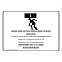 Moving Door Can Cause Serious Injury Sign With Symbol NHE-32577