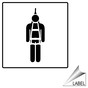 Fall Protection Symbol Label for Safety Harness LABEL_SYM_35