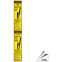 Caution Extension Ladder Safety Bilingual Label With Symbol NHB-16297