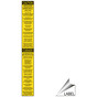 Caution Articulated Ladder Safety Inspect Bilingual Label NHB-16300