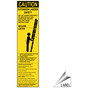 Caution Extension Ladder Safety Label for Ladder / Scaffold NHE-16297