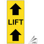 Lift With Up Arrows Label for Crane NHE-14560