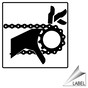 Entanglement Hazard Hand Symbol Label for Machine Safety LABEL_SYM_205